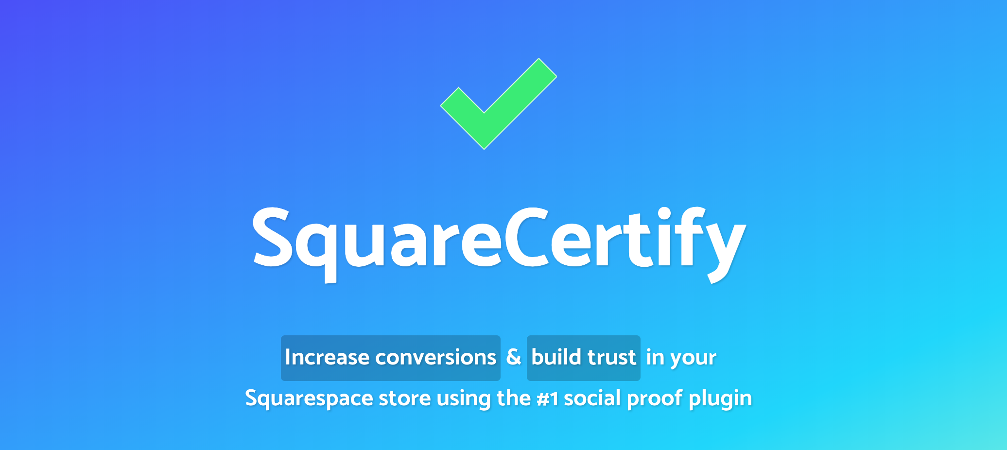 SquareCertify social proof widget